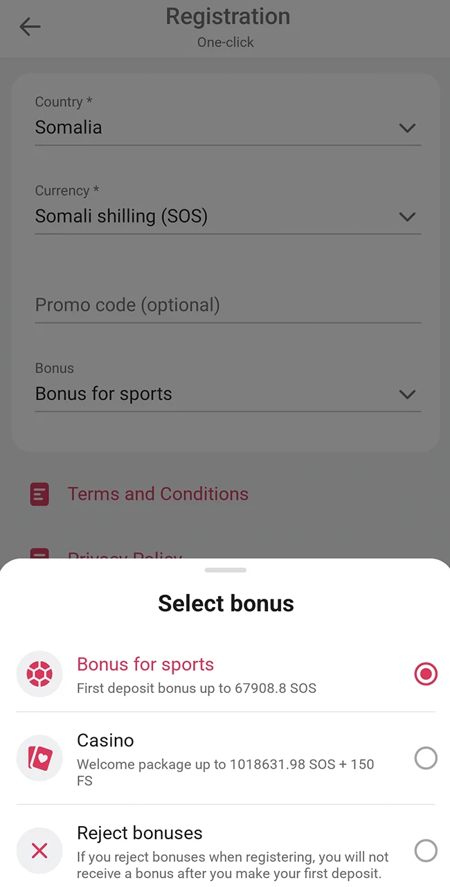 Choose your preferred reward at DBbet.